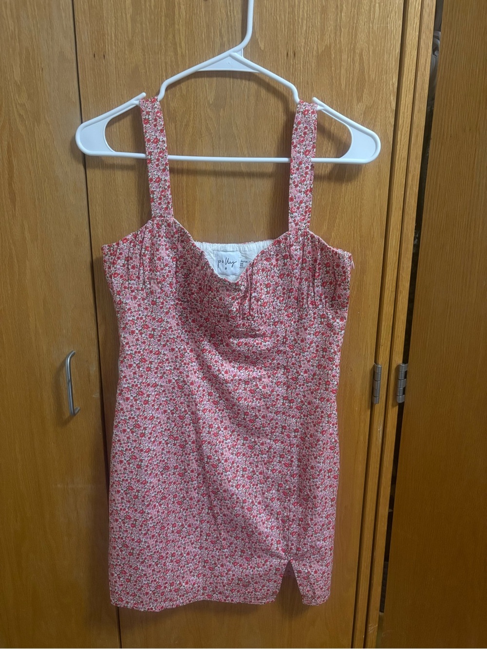 Red Floral Sundress with Sweetheart Neckline